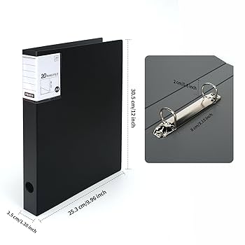 Amazon.com : URbantin 2 Ring Binders 0.8 Inch D Ring,4 Pack
